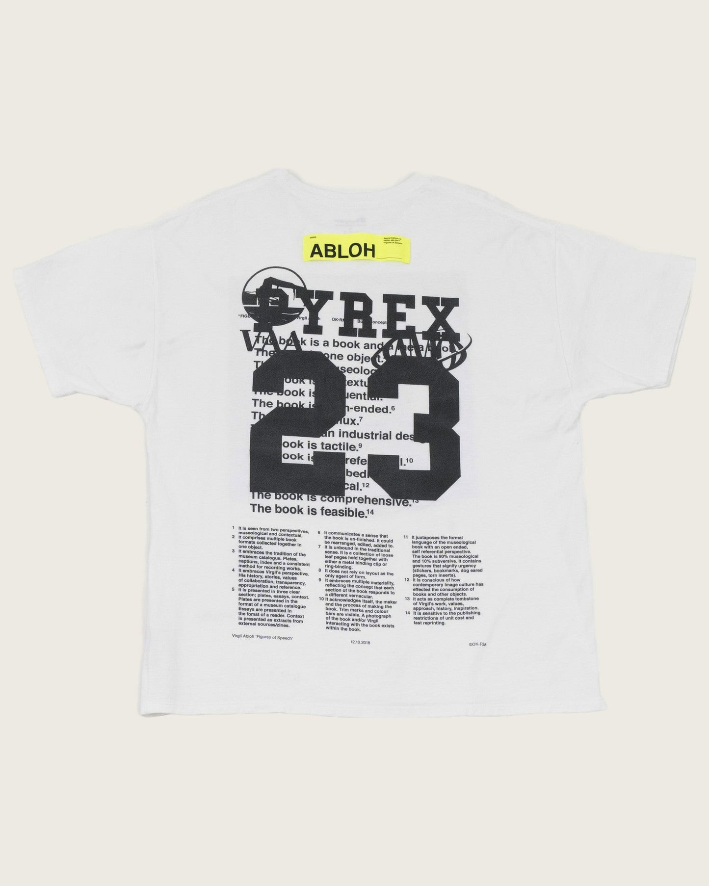 Virgil Abloh Figures of Speech Pyrex 23 Tee - White