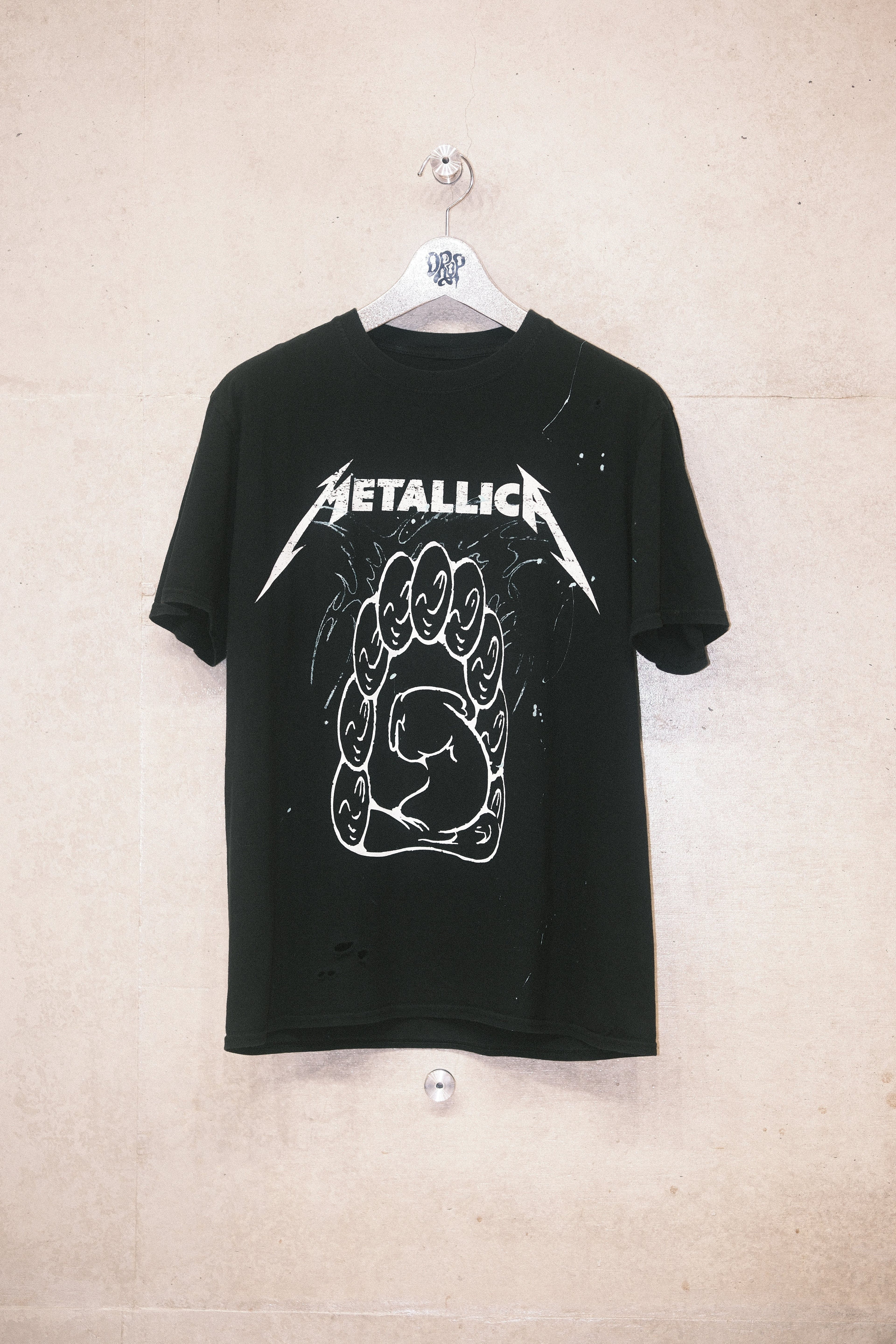 Metallica Skull Graphic Tee - Faded Black