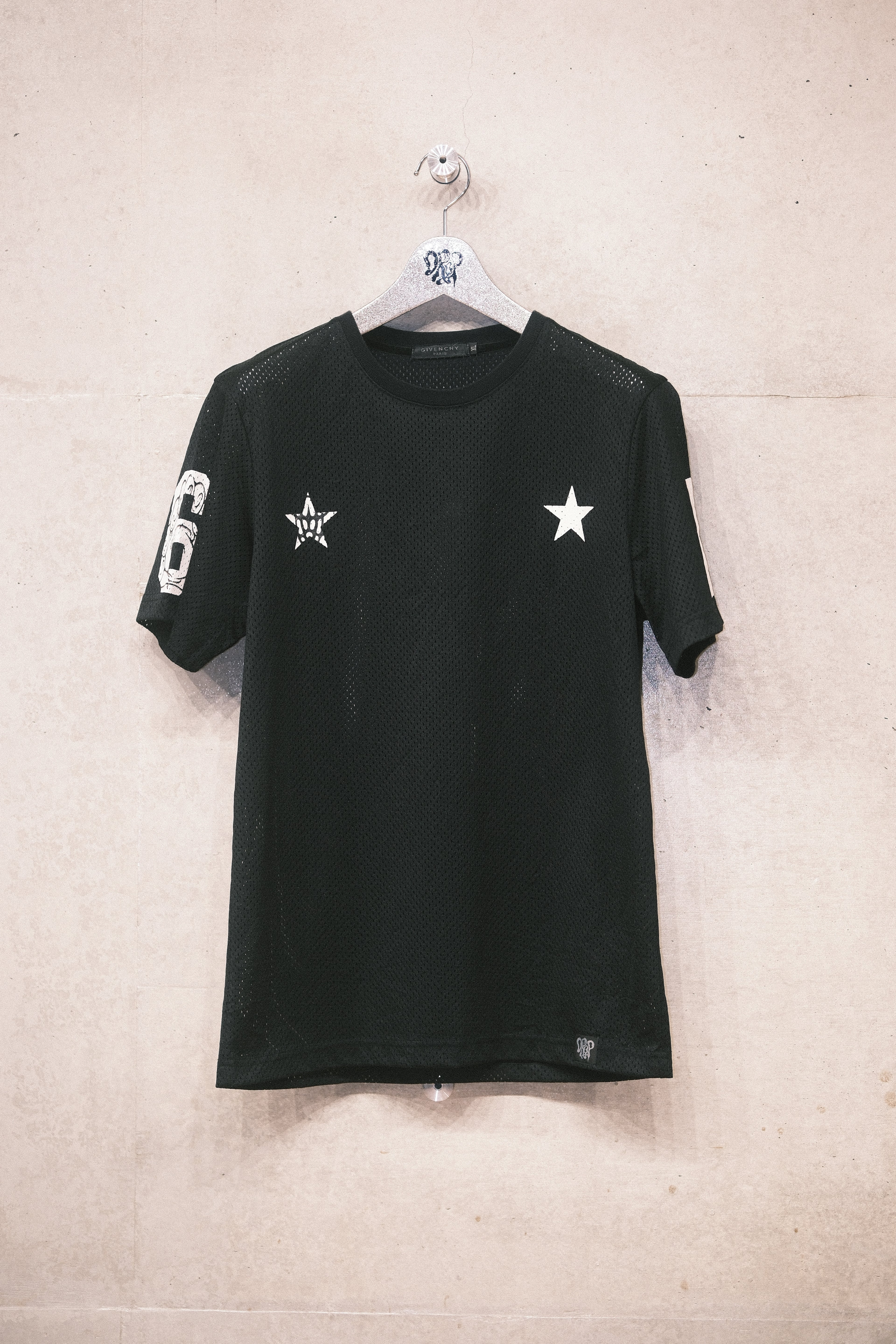 Givenchy スター メッシュTシャツ / ブラック