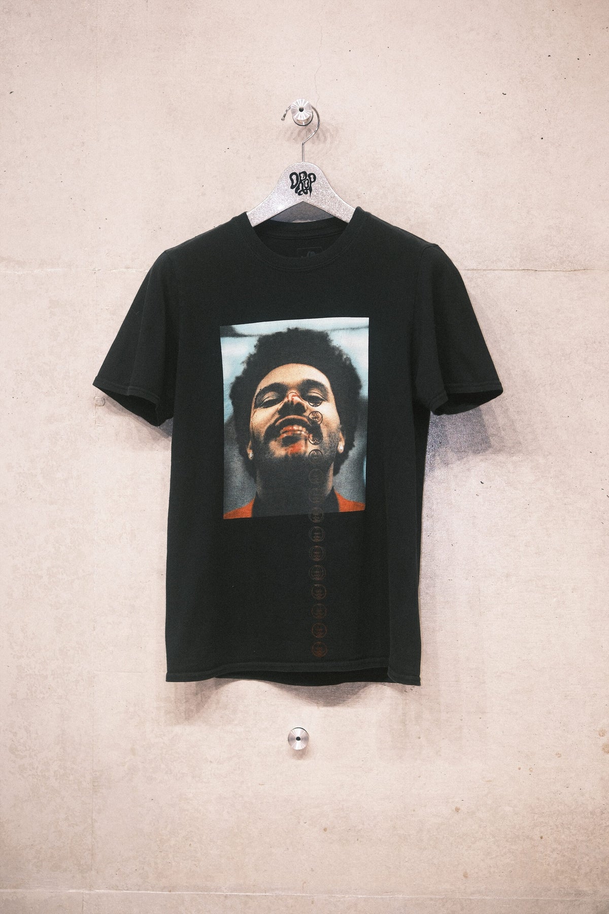 Portrait Photo Print Tee - Faded Black