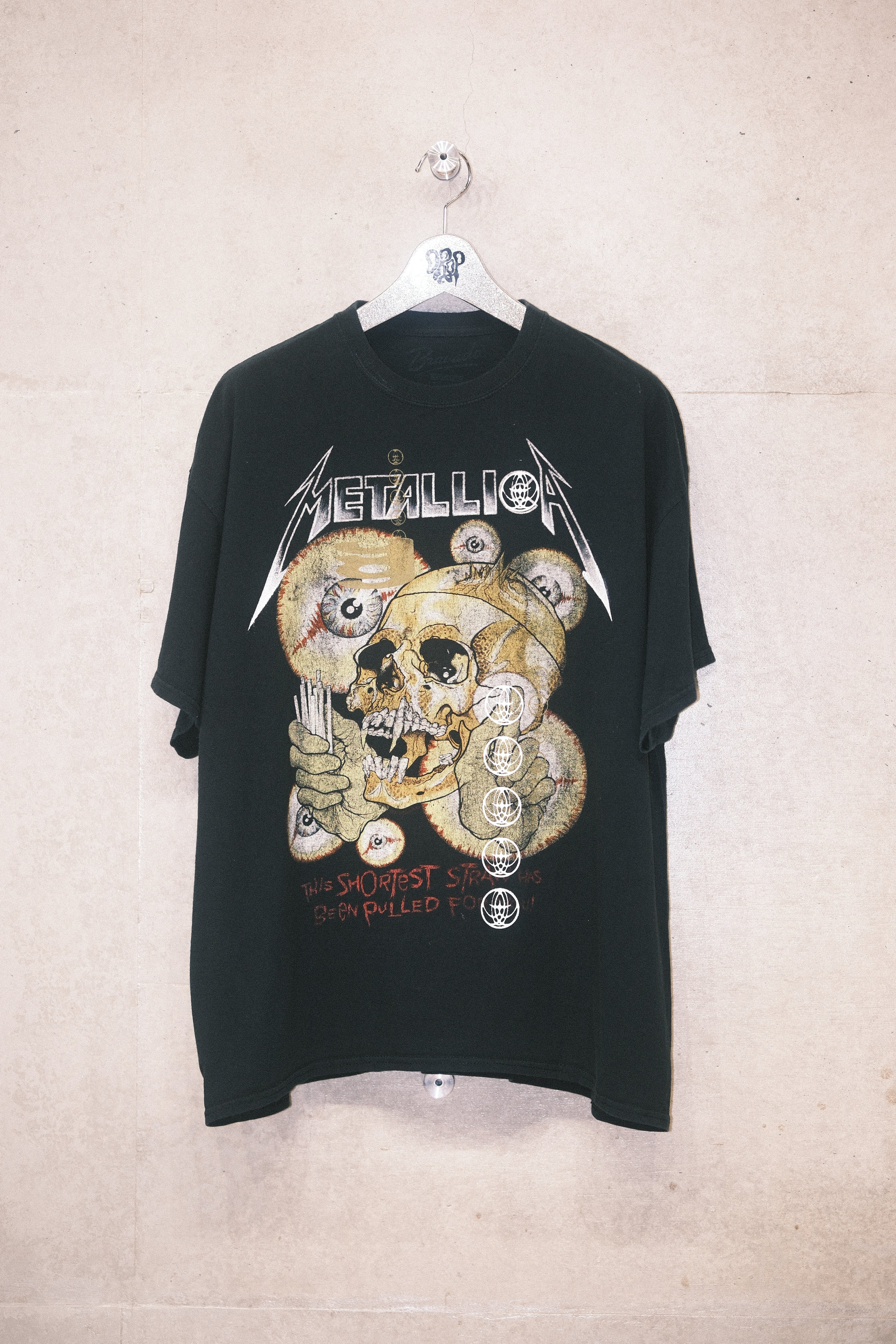 Metallica Shortest Straw Graphic Tee - Faded Black