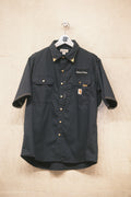 Carhartt リップストップ ワークシャツ / ネイビー Johnson Farms パッチ