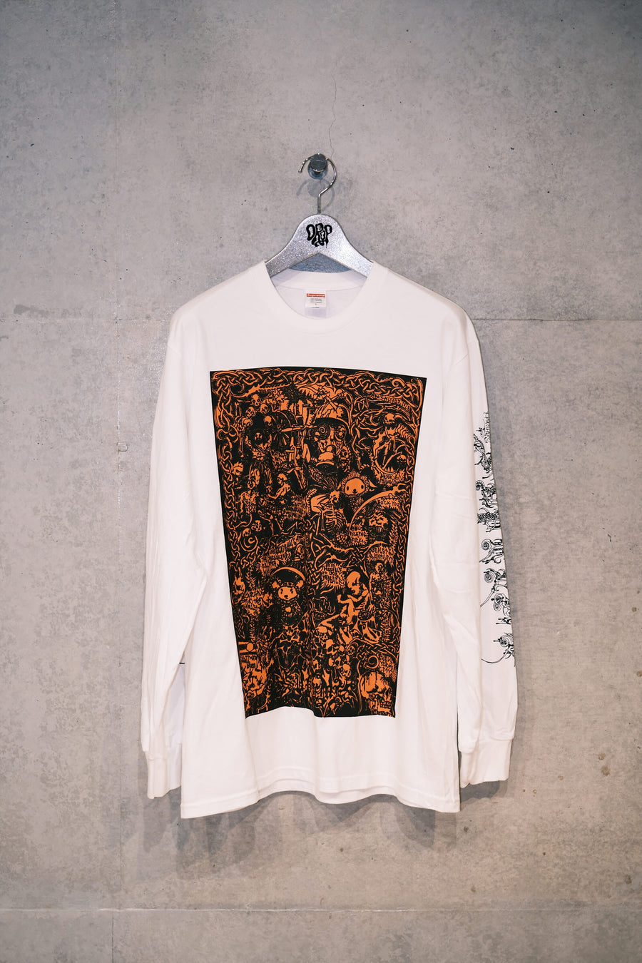 Supreme Graphic Print L/S Tee - White