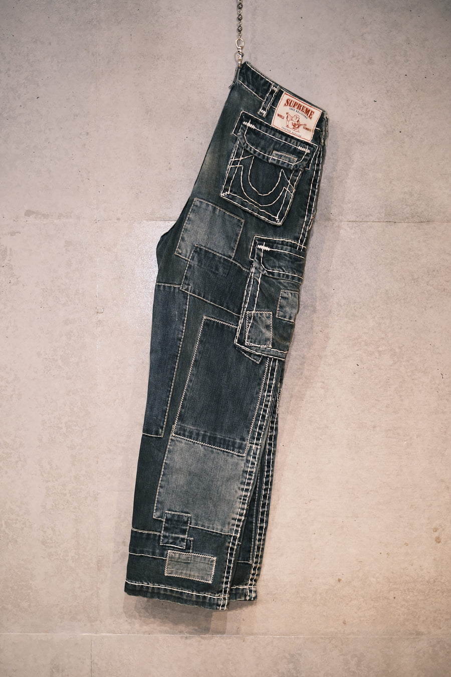 Supreme x True Religion Patchwork Cargo Denim - Indigo
