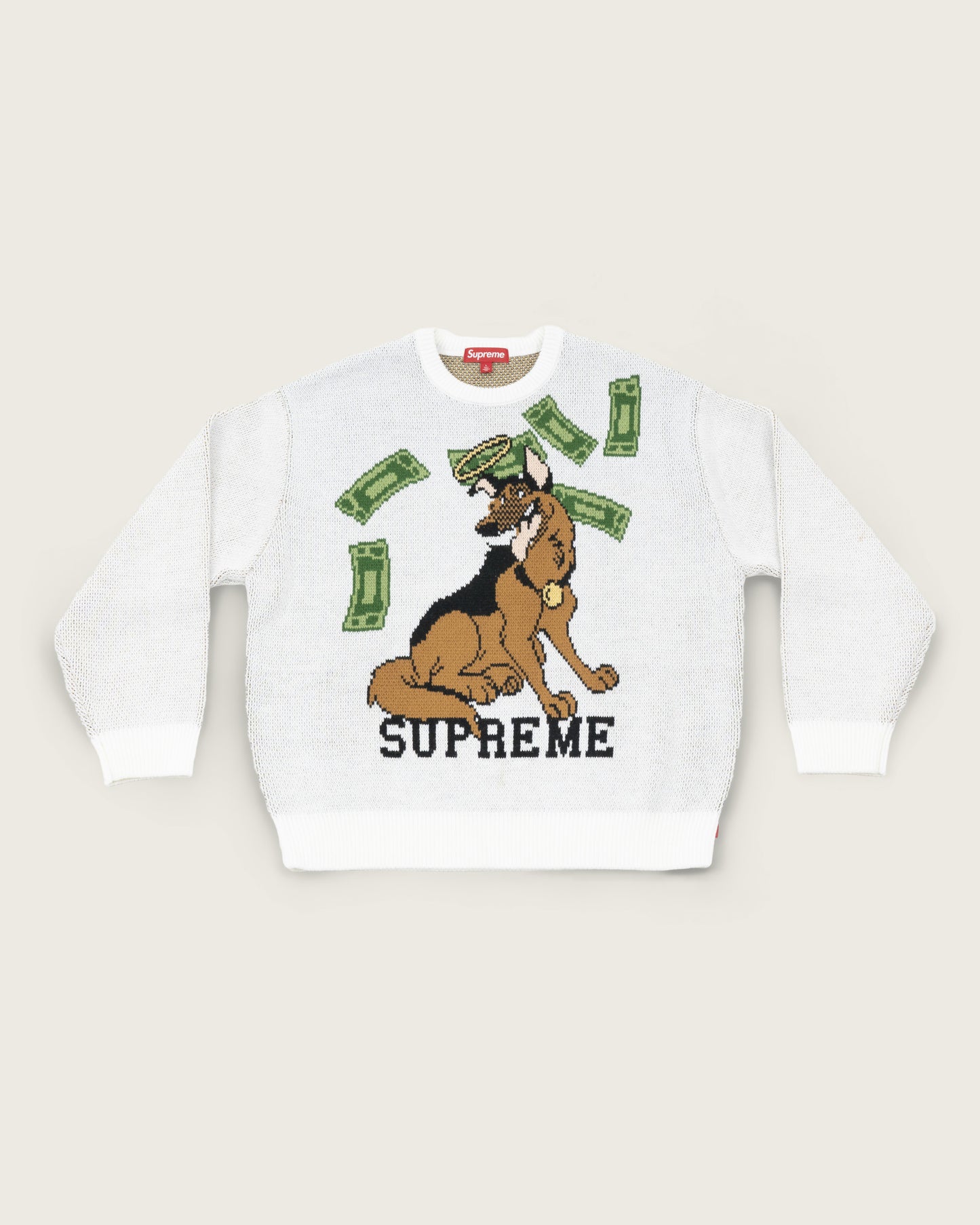 Supreme All Dogs Go To Heaven Sweater - White