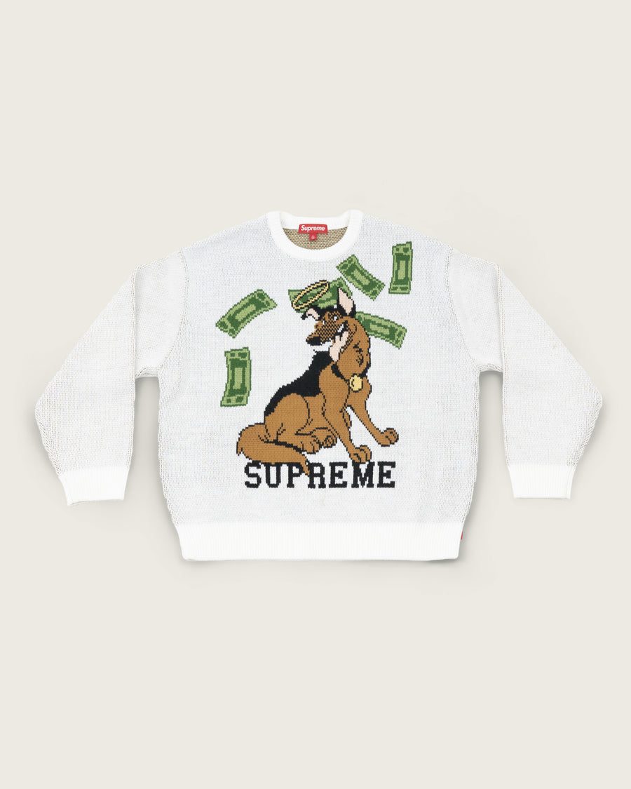 Supreme All Dogs Go To Heaven Sweater - White