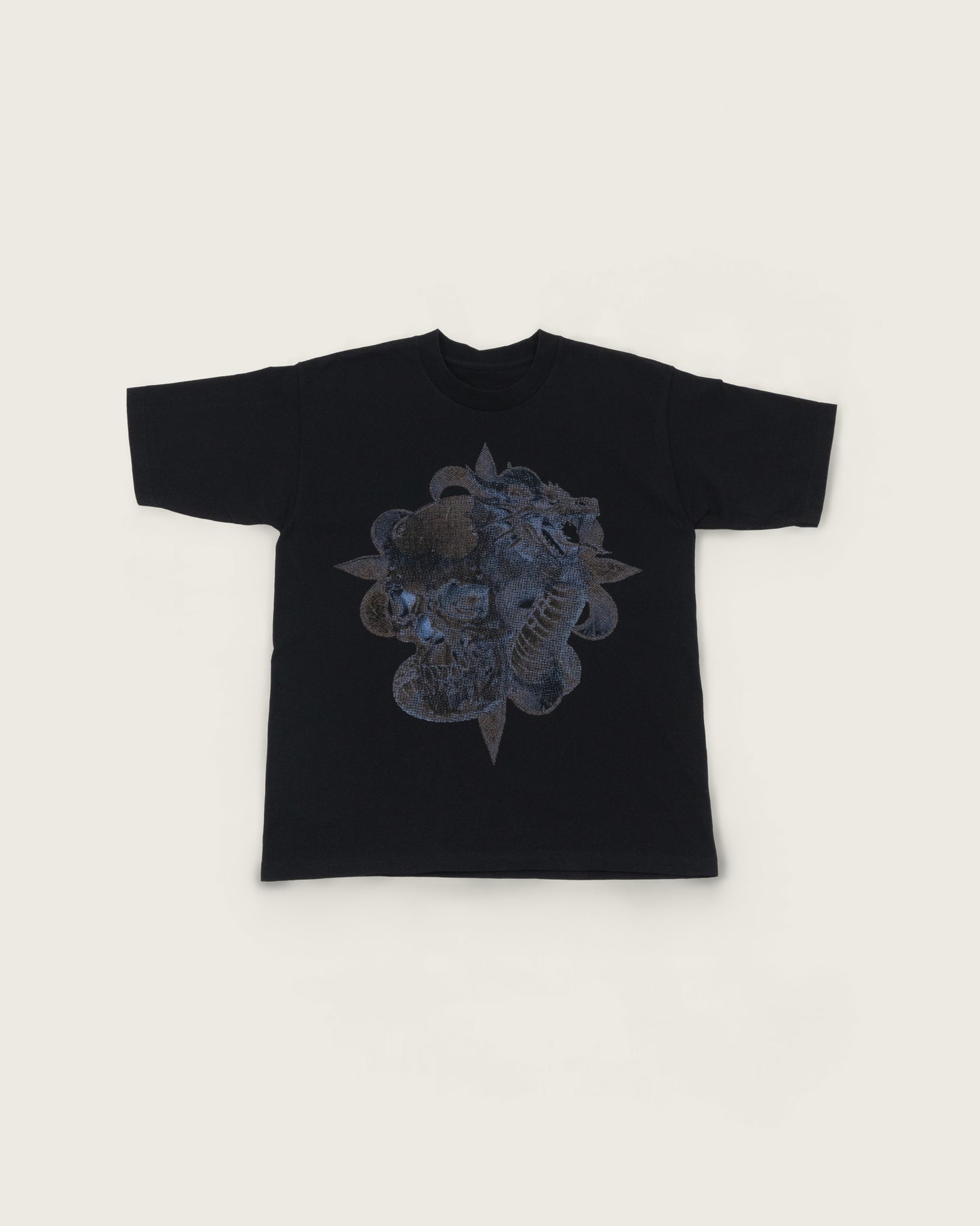 Skull Dragon Washed Tee / Black