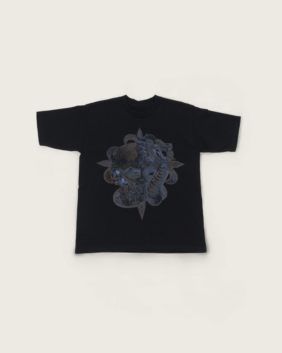Skull Dragon Washed Tee / Black