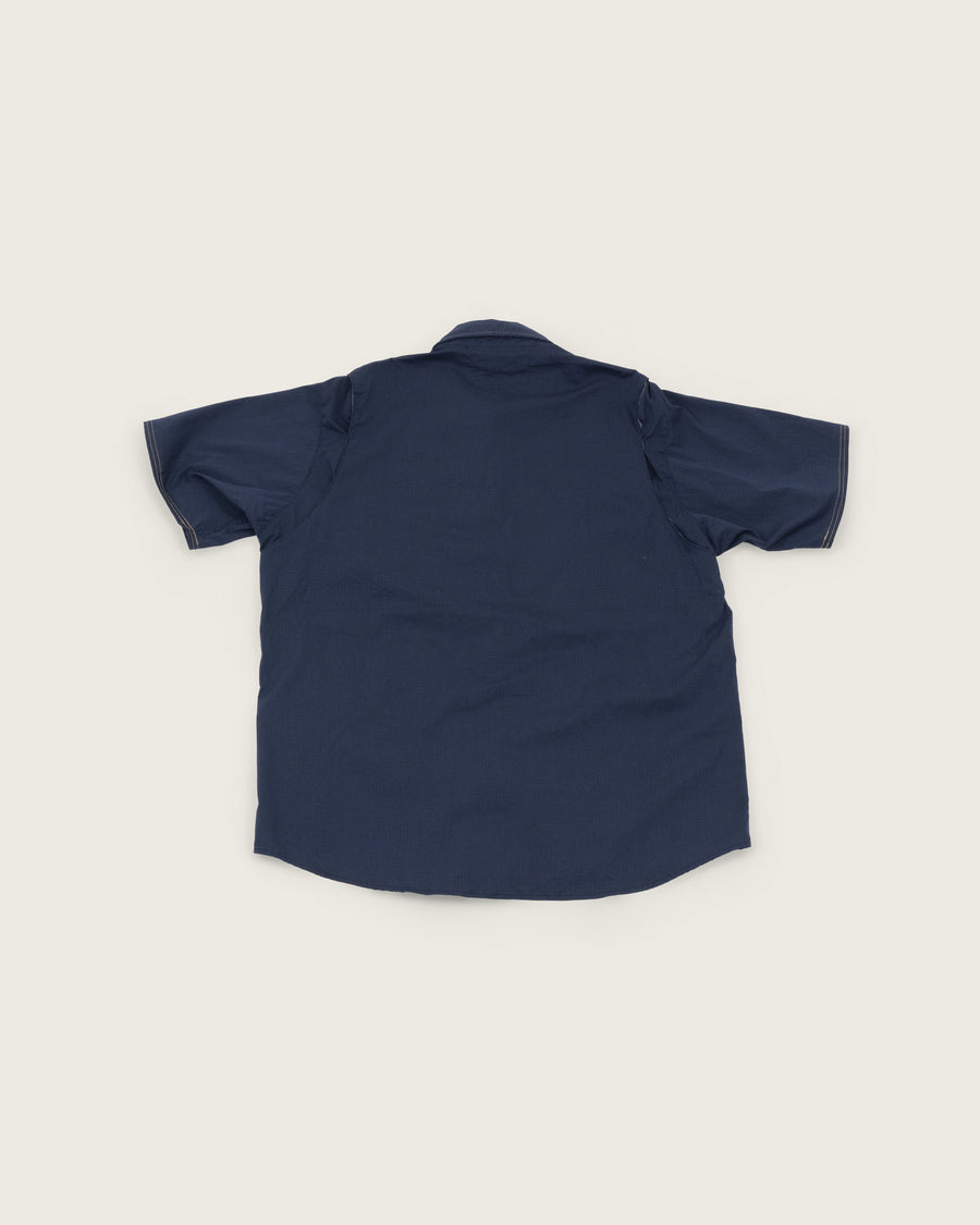 Carhartt リップストップ ワークシャツ / ネイビー Johnson Farms パッチ