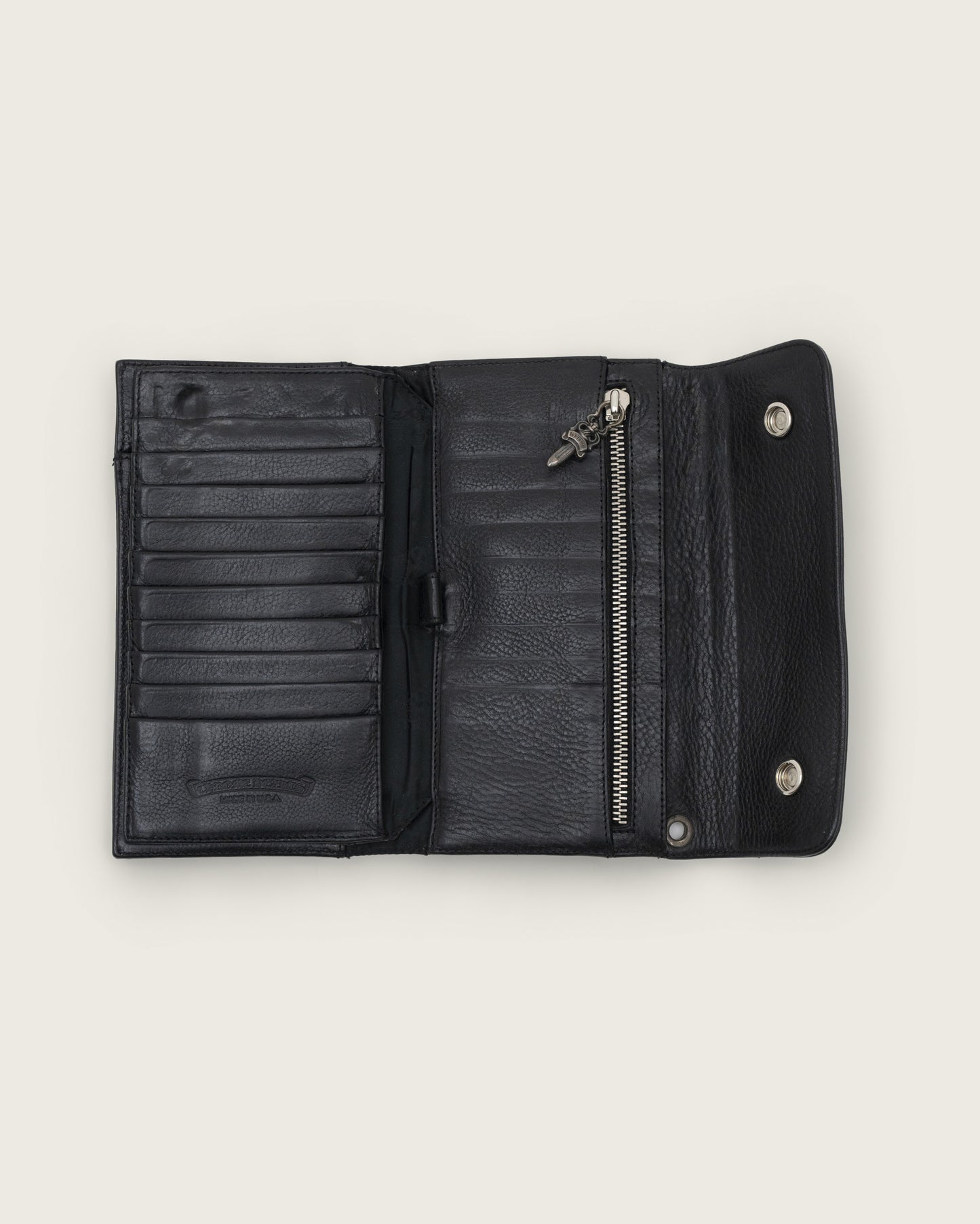 Chrome Hearts Long Wallet Black
