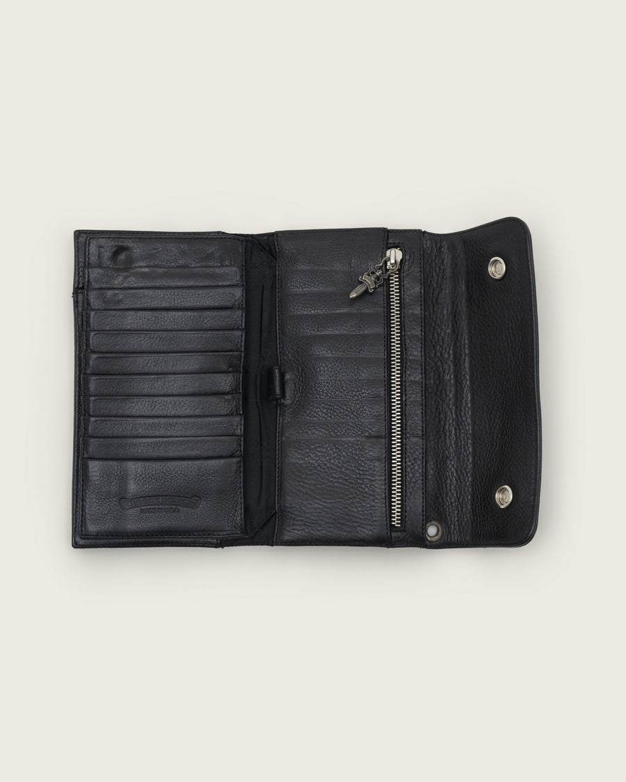 Chrome Hearts Long Wallet Black