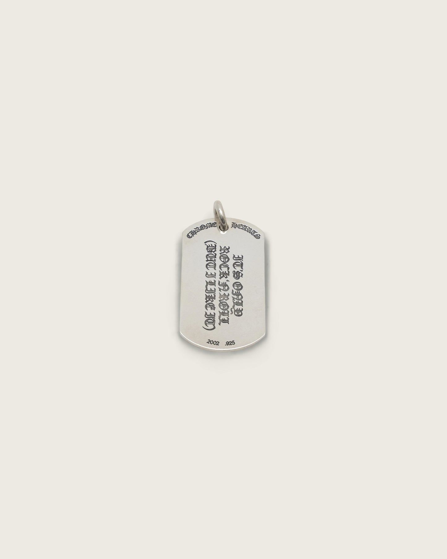Chrome Hearts × Rolling Stones Dog Tag Pendant