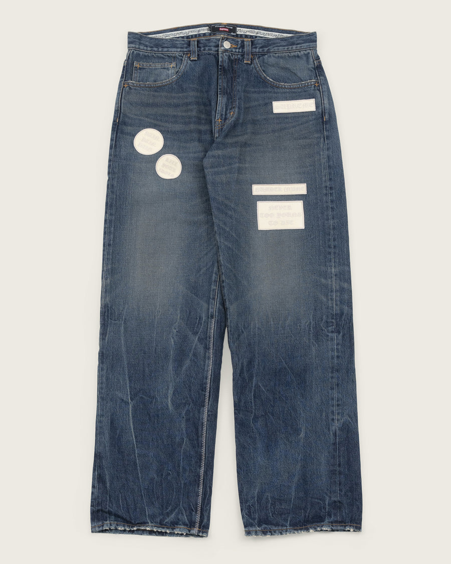 Supreme x Number (N)ine Patch Denim - Indigo
