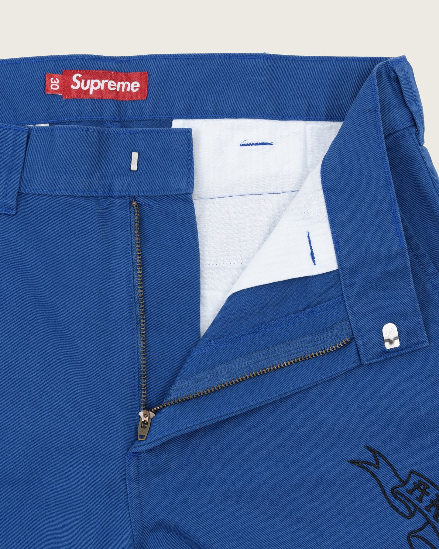 Supreme x Anti Hero Double Knee Work Pants - Blue