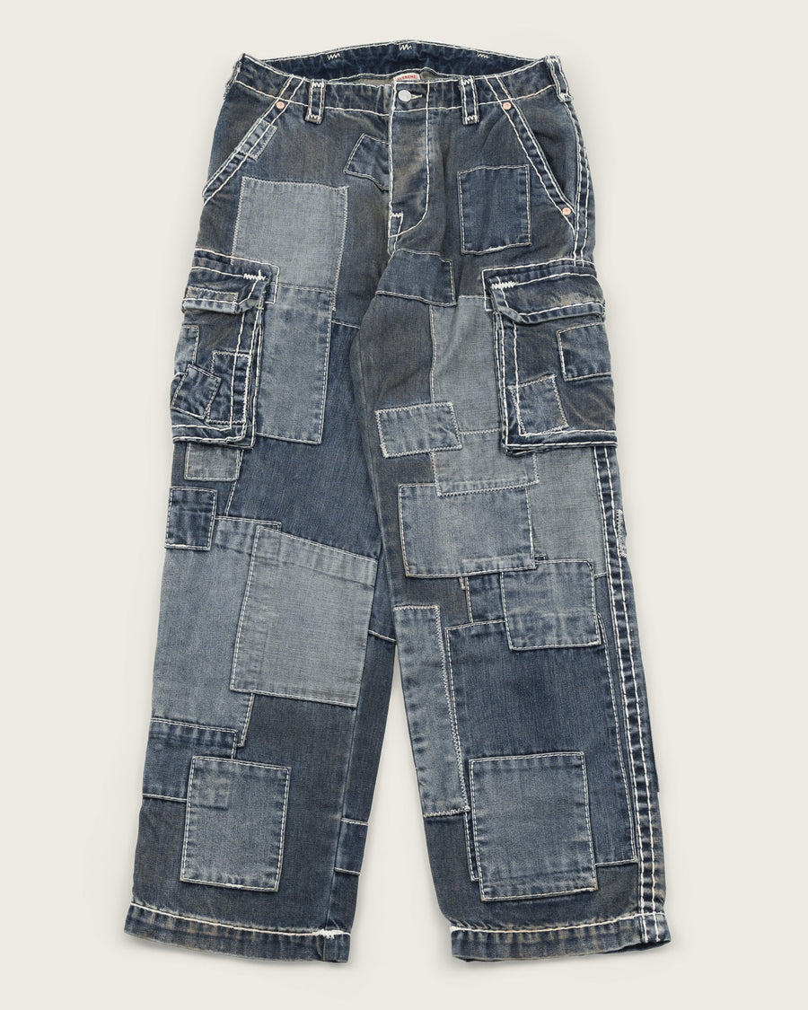 Supreme x True Religion Patchwork Cargo Denim - Indigo