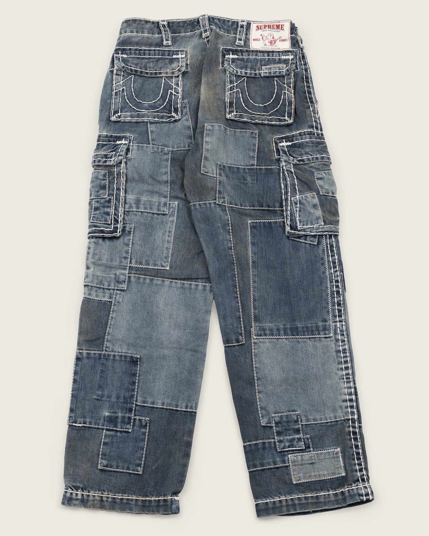 Supreme x True Religion Patchwork Cargo Denim - Indigo