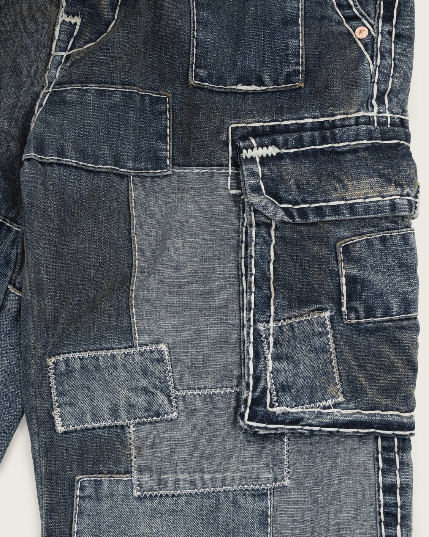 Supreme x True Religion Patchwork Cargo Denim - Indigo