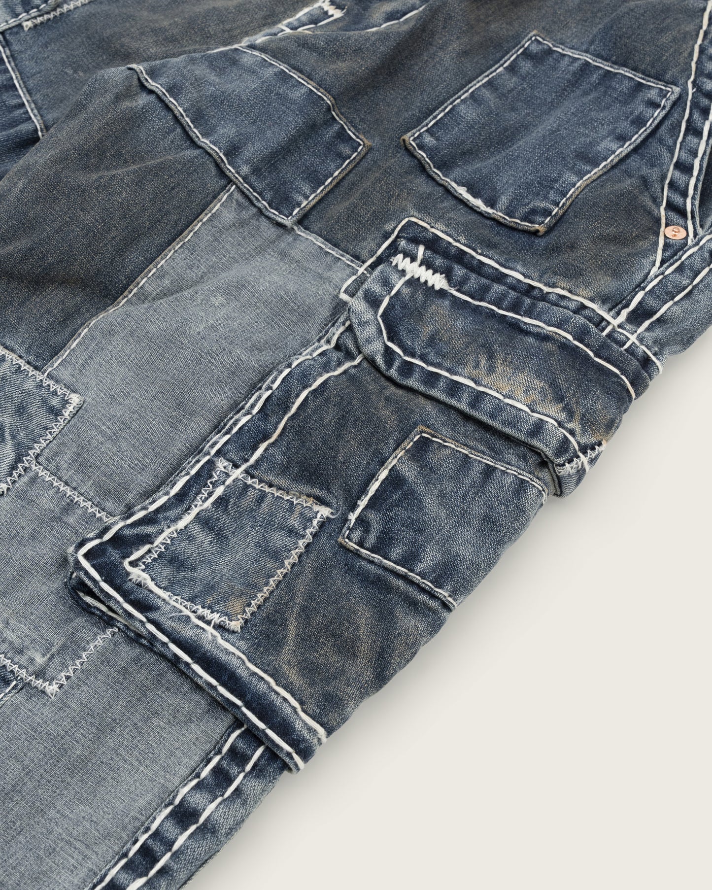 Supreme x True Religion Patchwork Cargo Denim - Indigo