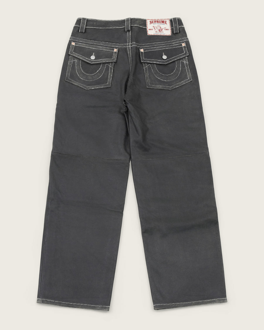 Supreme x True Religion Leather Pants - Grey/Black