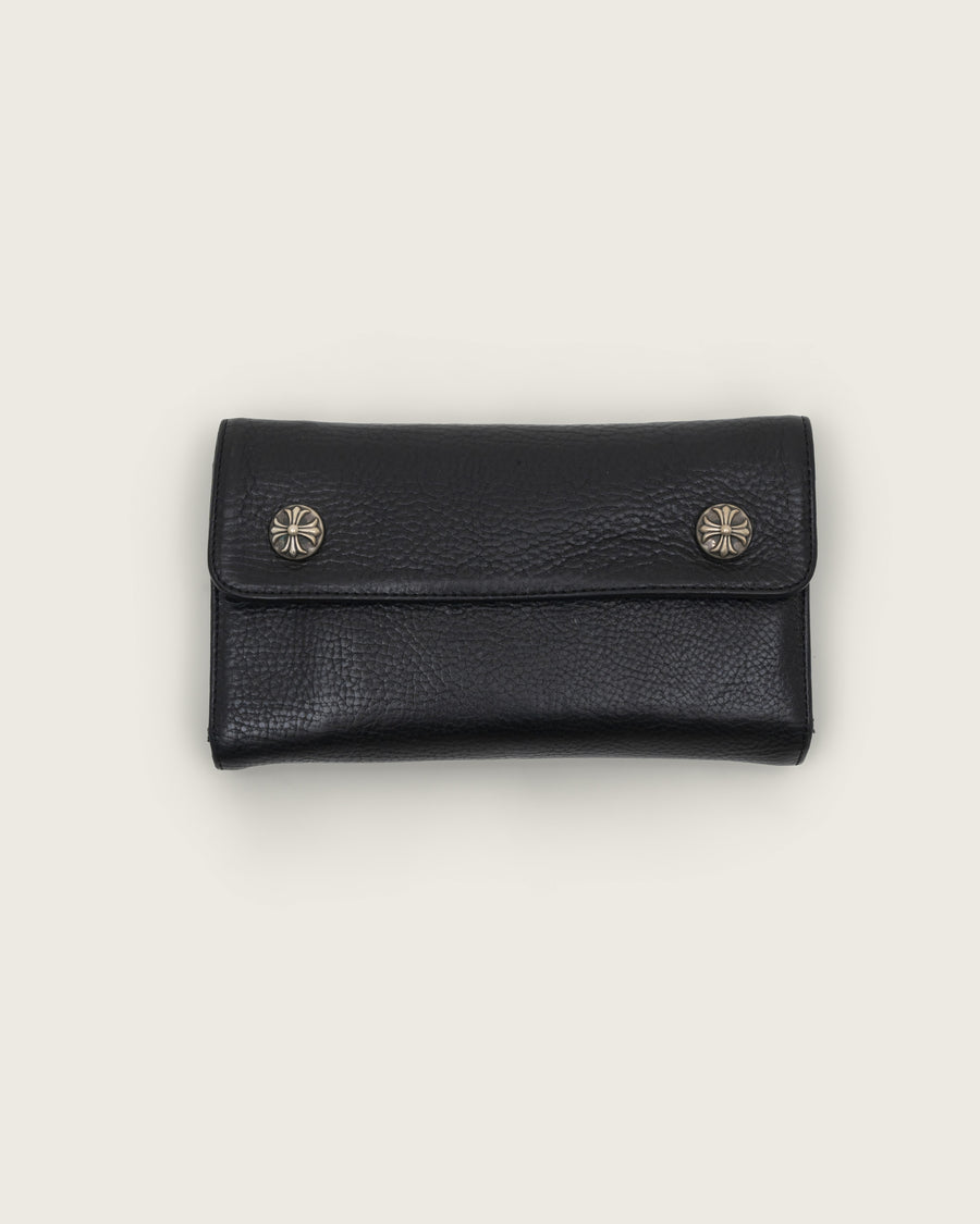 Chrome Hearts Long Wallet Black