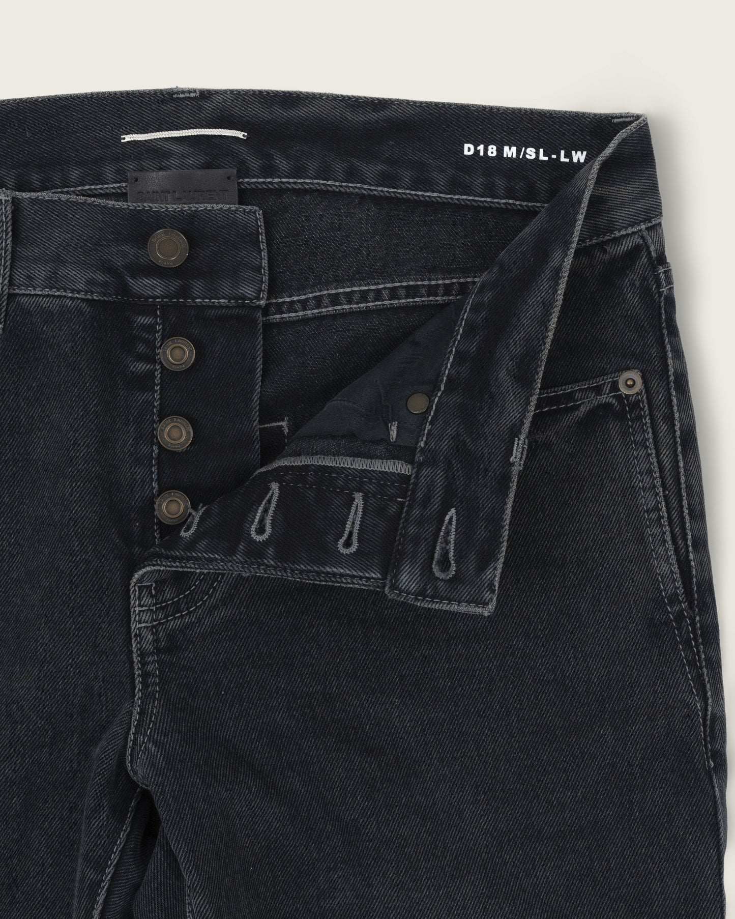 Saint Laurent Denim Jeans - Faded Black