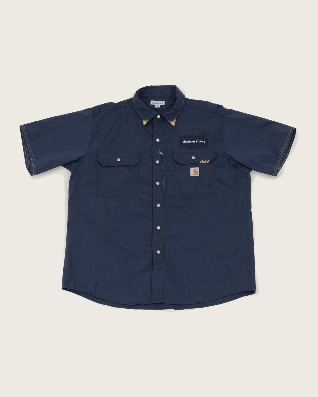 Carhartt リップストップ ワークシャツ / ネイビー